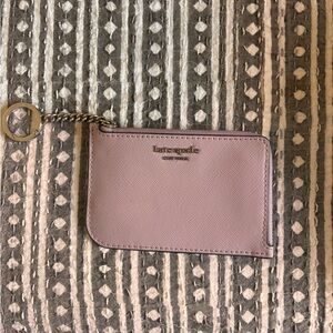 Kate Spade Lavender Card Pouch with Keychain